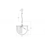 Люстра изящная 20MD3279-6 от ImperiumLOFT от ImperiumLoft
