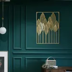 Дизайнерский настенный декор листья в рамке LaLume-KKK00119 от ImperiumLoft