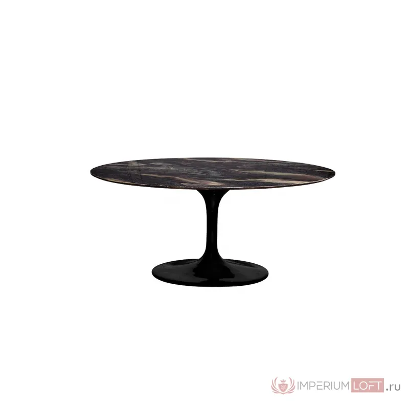 Стол обеденный овальный черный 33FS-DT3056-BL от ImperiumLoft