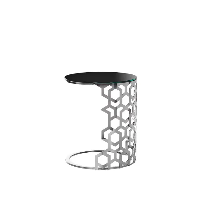 Столик приставной серебряный 13RXET3043-SILVER от ImperiumLOFT от ImperiumLoft