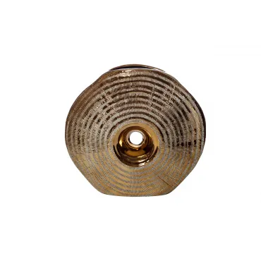 Ваза керамическая декоративная (золотая) 18H2512S-4 от ImperiumLoft