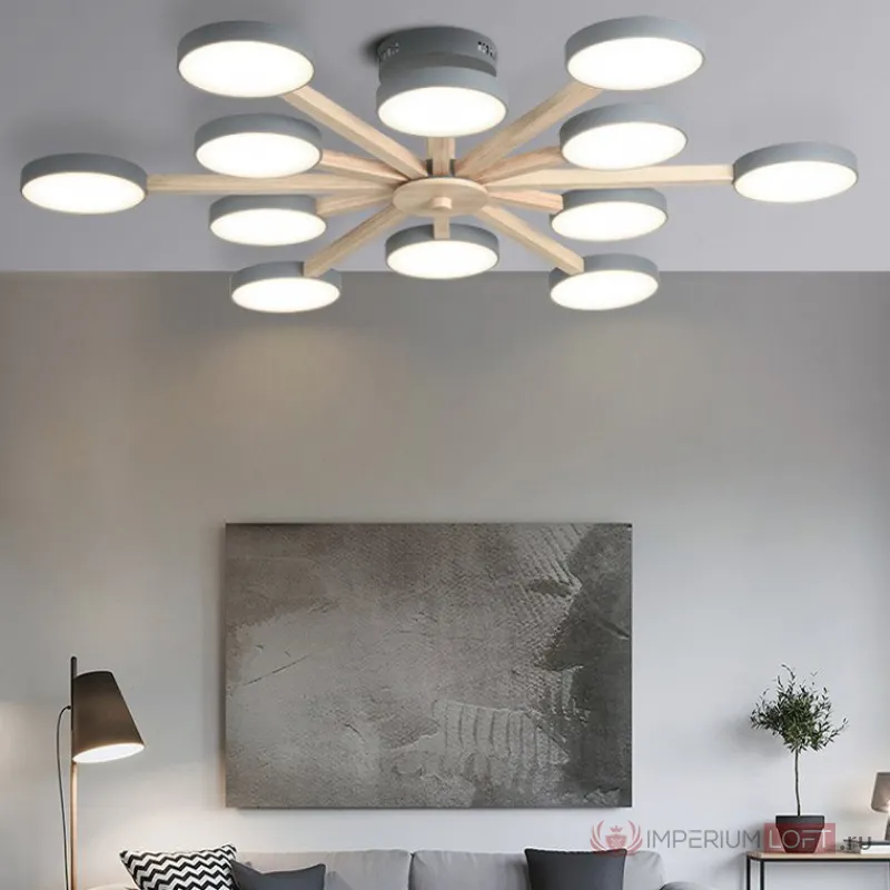 Потолочный светильник TURNA L12 Grey от ImperiumLoft