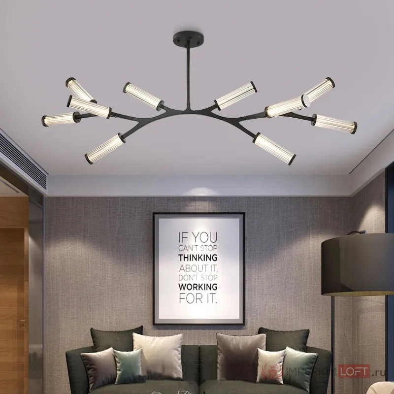 Подвесная люстра RAMOSE А6 Золото от ImperiumLoft