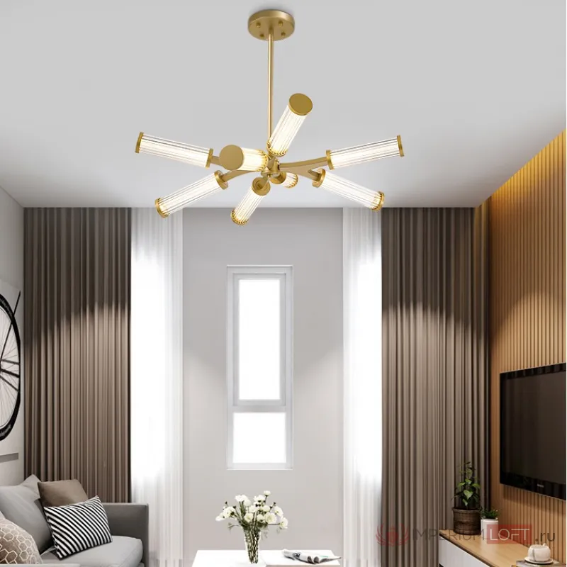 Подвесная люстра RAMOSE А6 Золото от ImperiumLoft