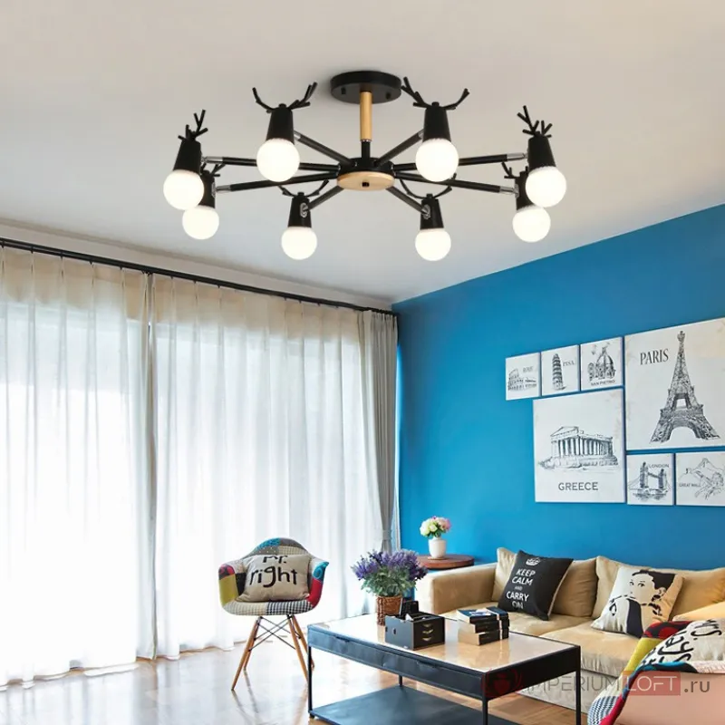 Подвесная люстра DEERCH D65 Black от ImperiumLoft