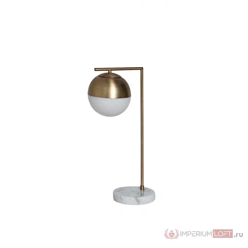 Лампа настольная с матовым плафоном, золото 22-88228 от ImperiumLoft