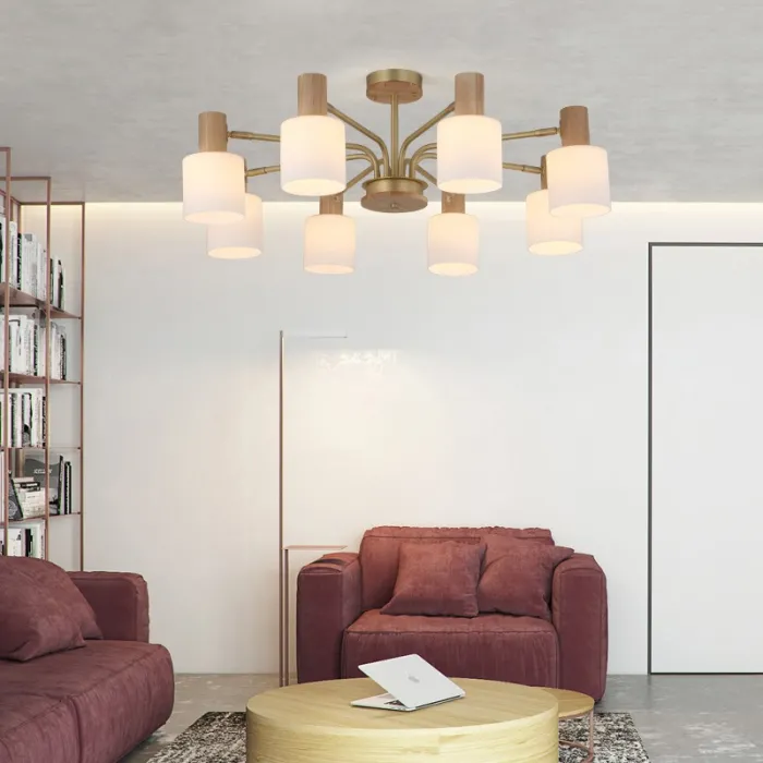 Подвесная люстра INGRID 6 glass от ImperiumLoft