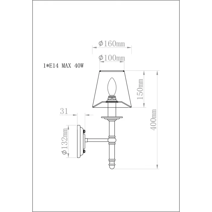 Бра K2BW2021-1 от ImperiumLOFT от ImperiumLoft
