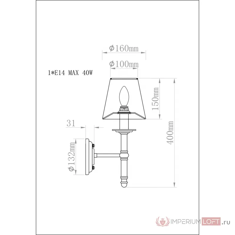Бра K2BW2021-1 от ImperiumLOFT от ImperiumLoft