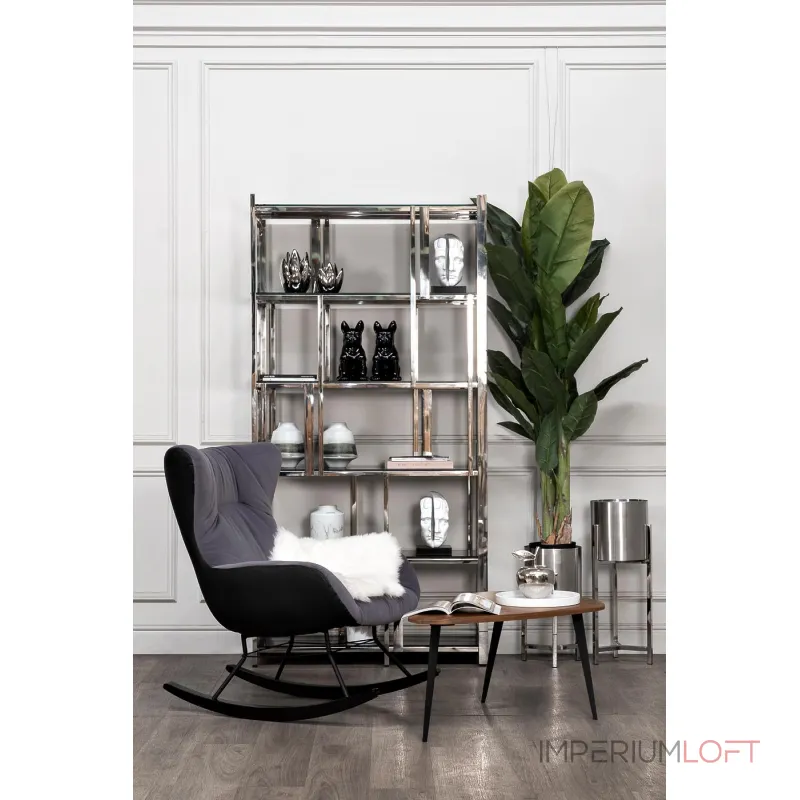 Кашпо металлическое на подставке (хром) 13RXFP3105L-SILVER от ImperiumLoft Кашпо металлическое на подставке (хром) 13RXFP3105L-SILVER от ImperiumLoft