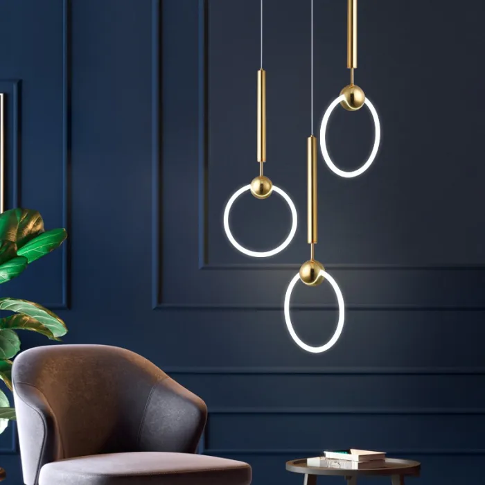 Подвесной светильник RING L D30 Серебро от ImperiumLoft