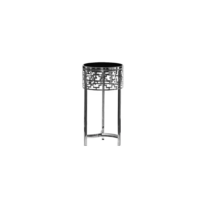 Журнальный стол круглый серебряный 13RXFS5080L-SILVER от ImperiumLoft