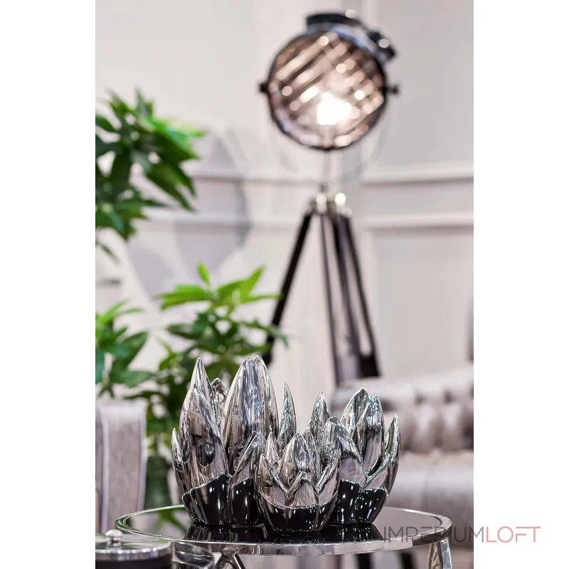 Подсвечник керамический серебристый 10K8152C от ImperiumLoft Подсвечник керамический серебристый 10K8152C от ImperiumLoft