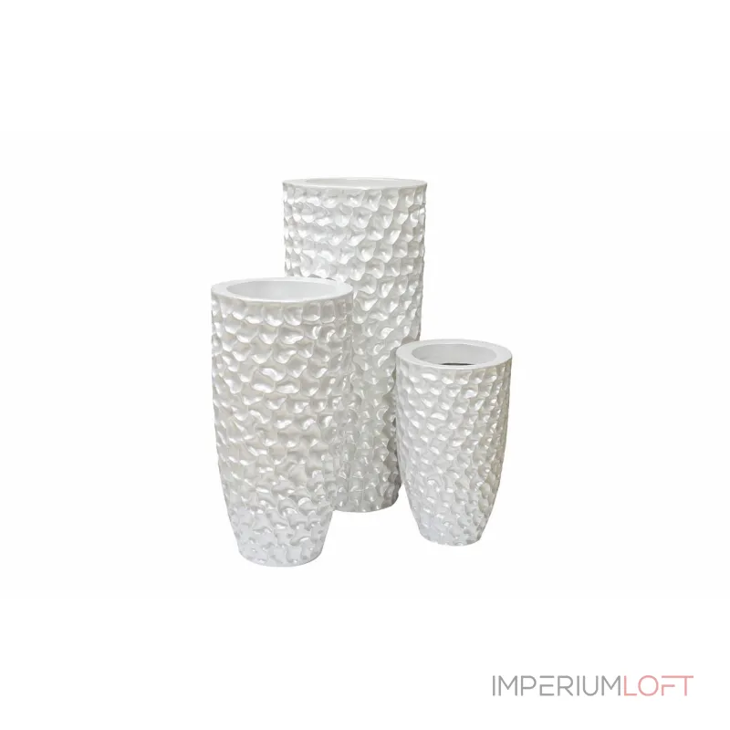 Кашпо напольное жемчужно-белое ZS-C785-34 от ImperiumLoft Кашпо напольное жемчужно-белое ZS-C785-34 от ImperiumLoft