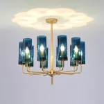 Люстра на штанге DELPHY L6 Blue