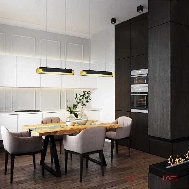 Подвесной светильник CASING LONG S L66 Black от ImperiumLoft