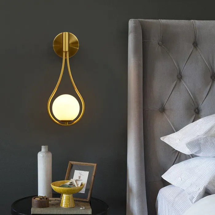 Настенное бра HOOP DROP WALL Bronze от ImperiumLoft