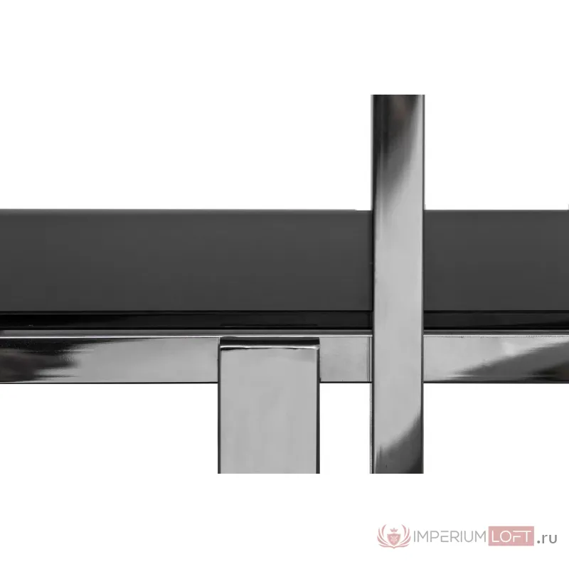 Стеллаж с черным стеклом 13RXSH3052-SILVER от ImperiumLoft