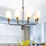 Подвесная люстра VIOLA MILK 8 от ImperiumLoft