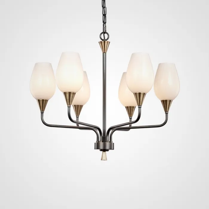 Подвесная люстра VIOLA MILK 6 от ImperiumLoft
