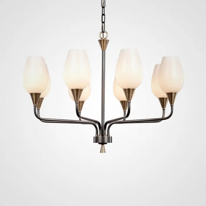 Подвесная люстра VIOLA MILK 8 от ImperiumLoft