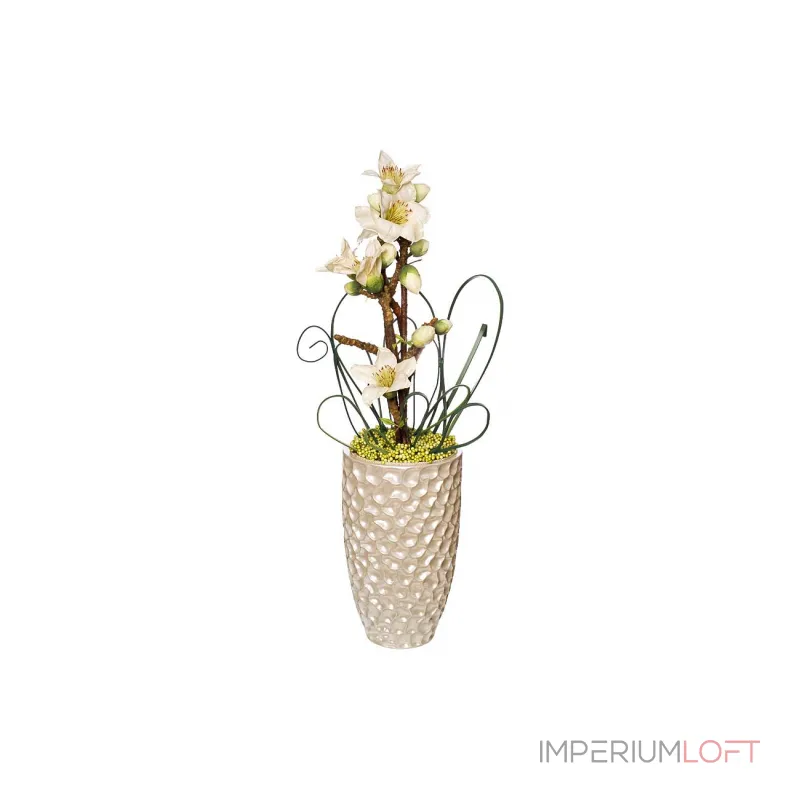 Кашпо жемчужно-белое ZS-C785-19 Кашпо жемчужно-белое ZS-C785-19