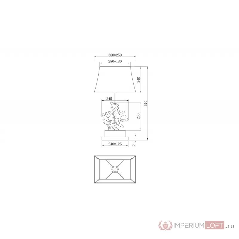 Лампа настольная K2BT-1004 от ImperiumLoft