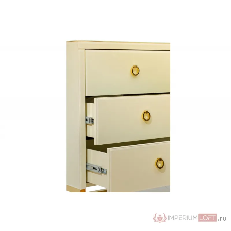 Комод со стеклянной столешницей бежевый KFG005E7 от ImperiumLoft