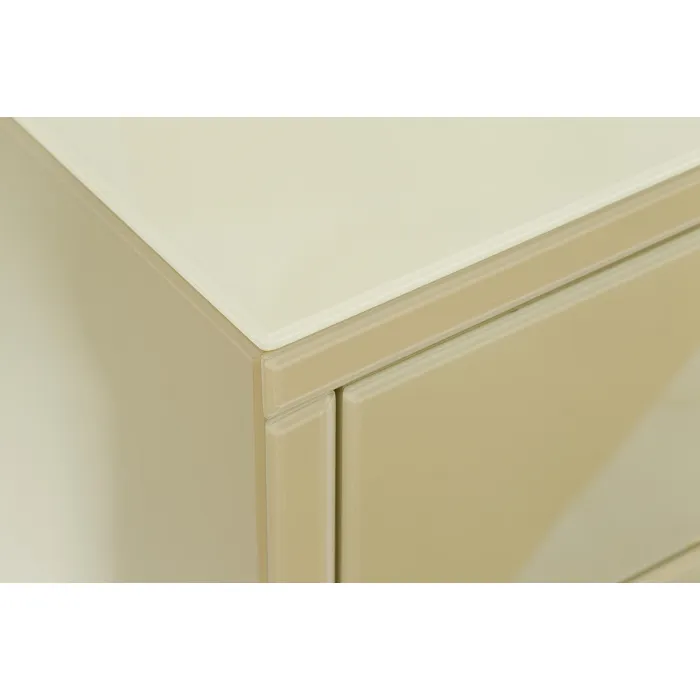 Комод со стеклянной столешницей бежевый KFG005E7 от ImperiumLoft