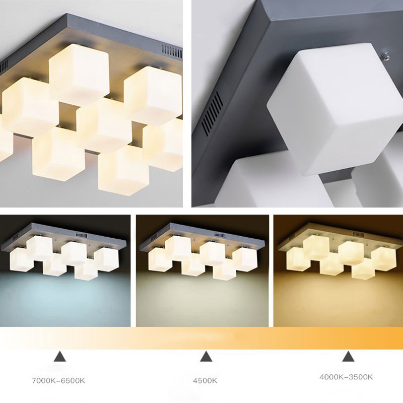 Подвесная люстра BOARD CUBE L4 White от ImperiumLoft