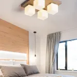 Подвесная люстра BOARD CUBE L4 Khaki от ImperiumLoft