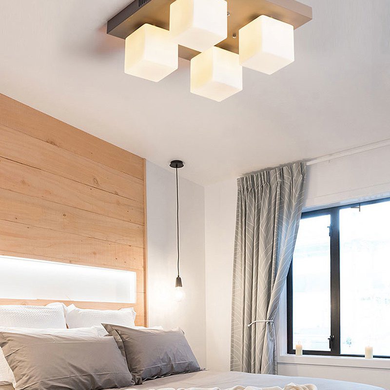 Подвесная люстра BOARD CUBE L4 White от ImperiumLoft
