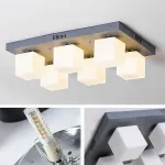 Подвесная люстра BOARD CUBE L4 Khaki от ImperiumLoft