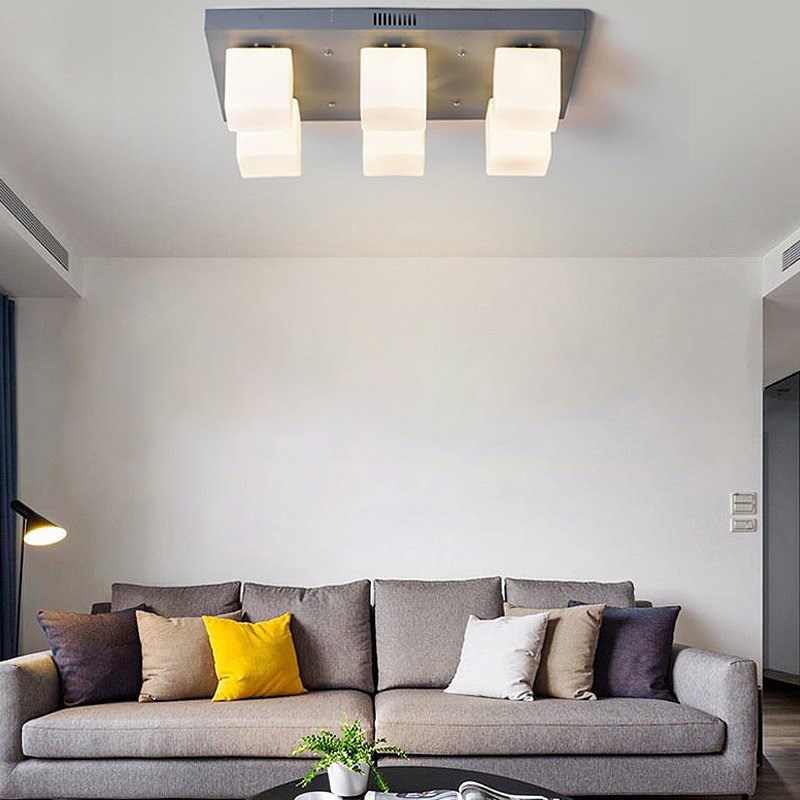 Подвесная люстра BOARD CUBE L4 White от ImperiumLoft