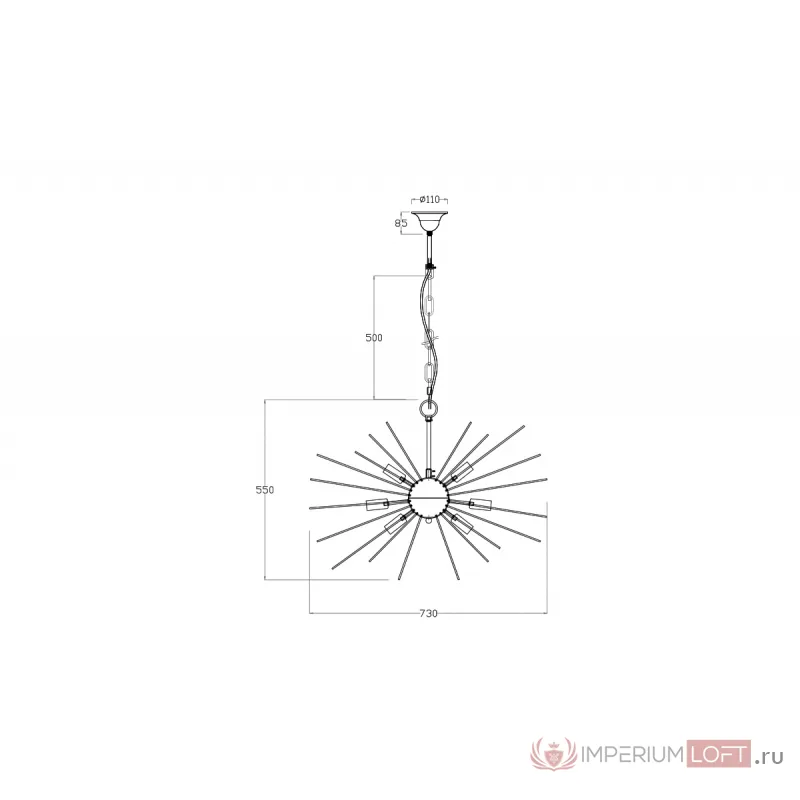 Светильник потолочный 20MD3330-12 от ImperiumLOFT от ImperiumLoft