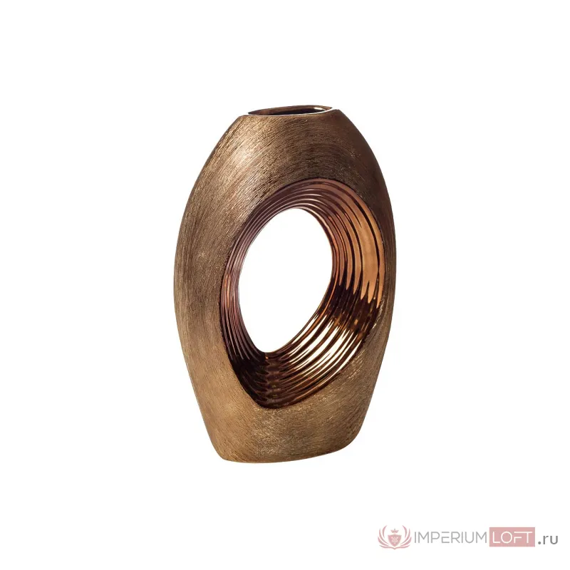 Ваза керамическая декоративная (золотая) 18H2535S-5 от ImperiumLoft