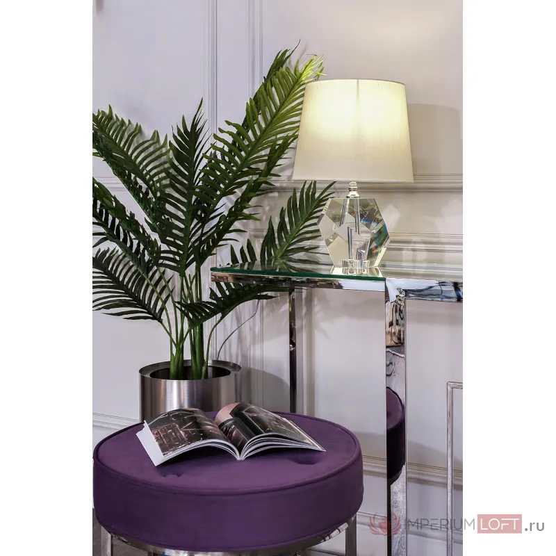 Лампа настольная хрустальная с кремовым плафоном X31511CR от ImperiumLoft