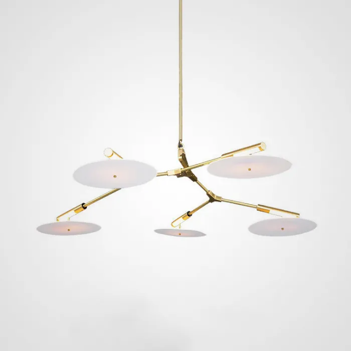 Люстра Адель Branching With Porcelain Disc BD 5 от ImperiumLoft