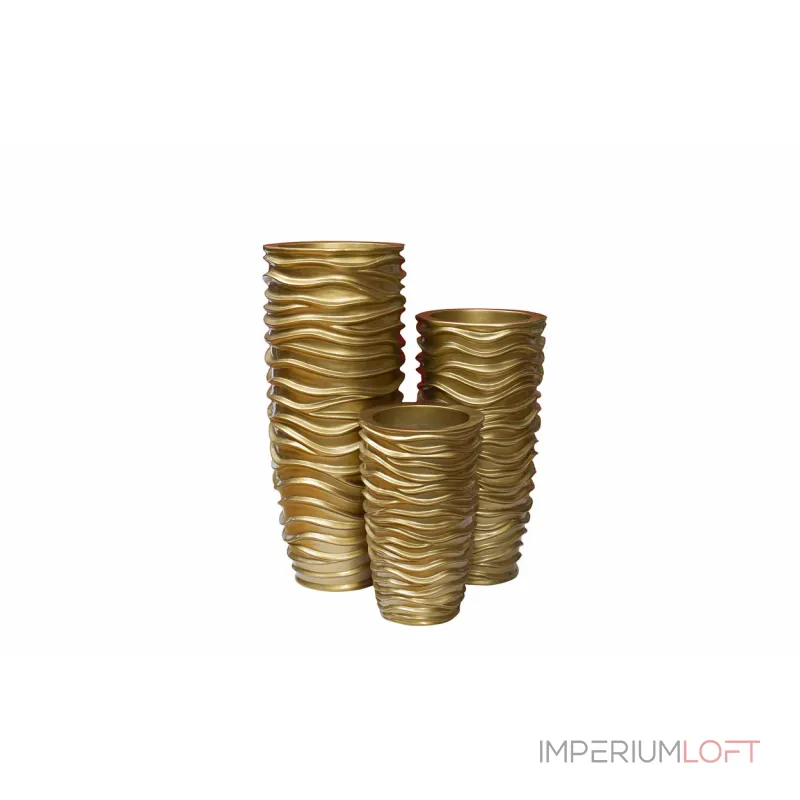 Кашпо напольное золотое ZS-C845-34 от ImperiumLoft Кашпо напольное золотое ZS-C845-34 от ImperiumLoft