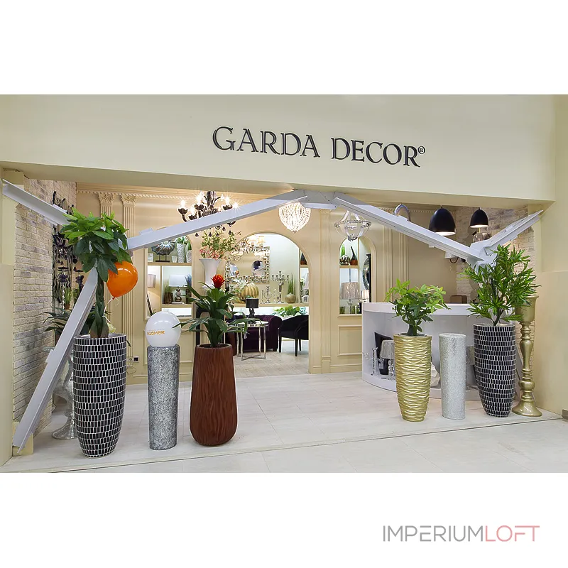 Кашпо напольное золотое ZS-C845-34 от ImperiumLoft Кашпо напольное золотое ZS-C845-34 от ImperiumLoft