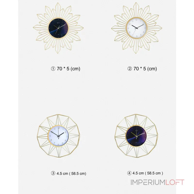 Дизайнерские часы настенные LaLume-KKK00105 от ImperiumLoft