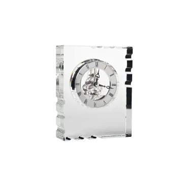 Часы настольные стеклянные серебряные C81494