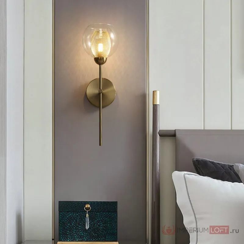 Настенное бра IGEN WALL Mesh Gold от ImperiumLoft