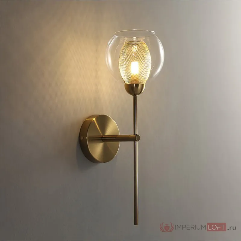 Настенное бра IGEN WALL Mesh Gold от ImperiumLoft