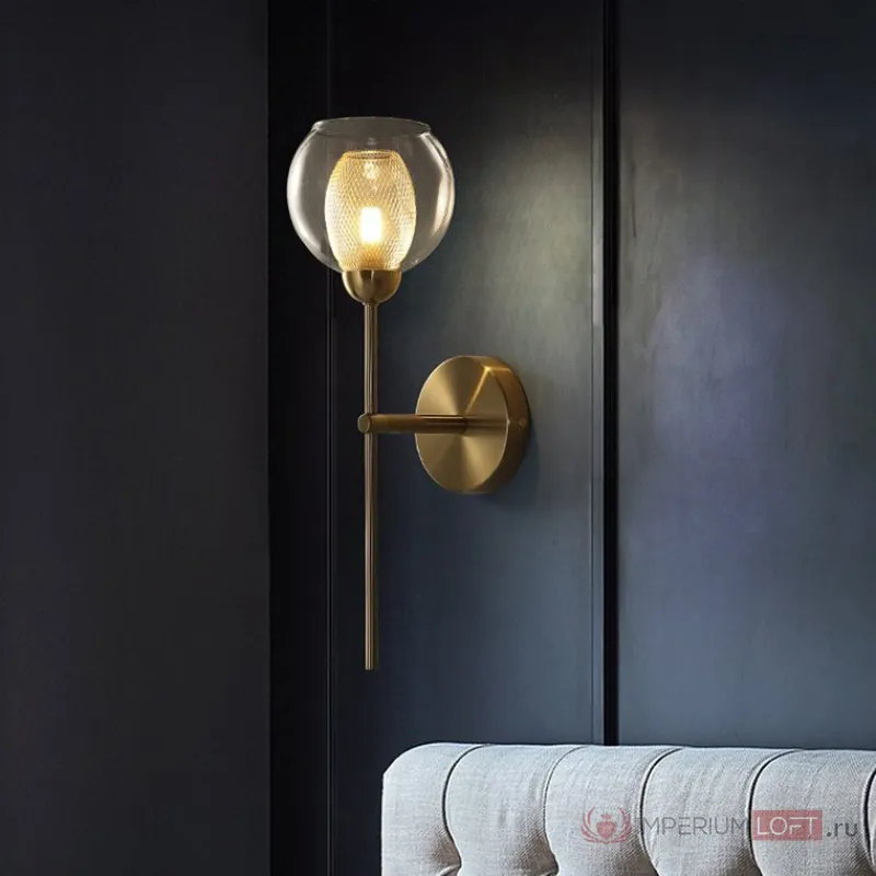Настенное бра IGEN WALL Mesh Gold от ImperiumLoft