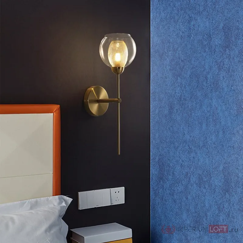 Настенное бра IGEN WALL Mesh Gold от ImperiumLoft