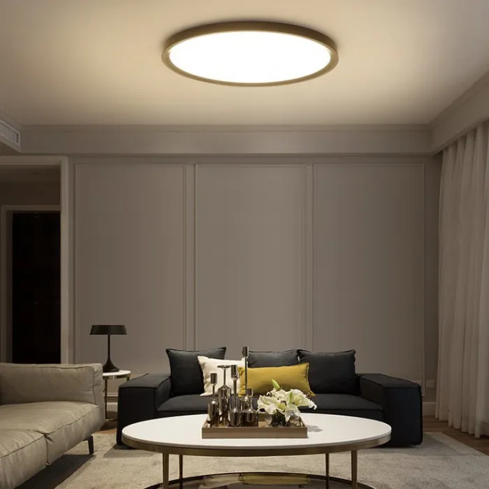 Потолочный светильник EXTRASLIM D80 Black от ImperiumLoft