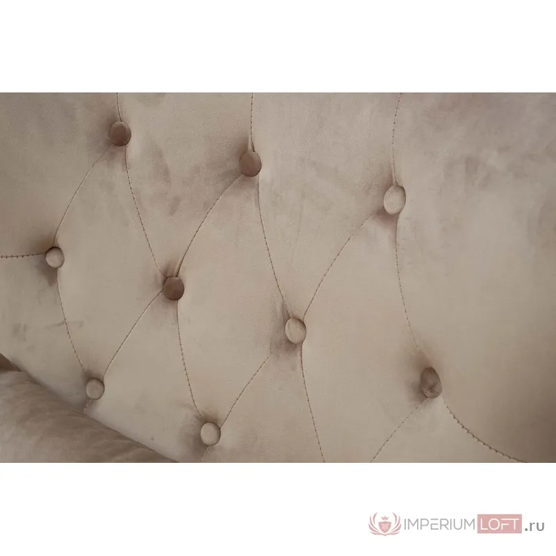 Кресло велюровое бежевое (с подушкой) 24YJ-7004-06413/1 от ImperiumLoft