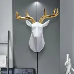 Дизайнерский настенный декор голова оленя LaLume-KKK00260 