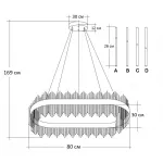Подвесная люстра LED 62GDW-901-800